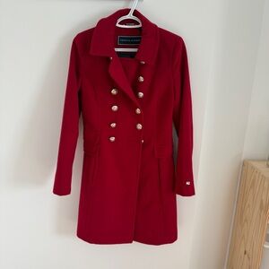Tommy Hilfiger Women's Red Peacoat